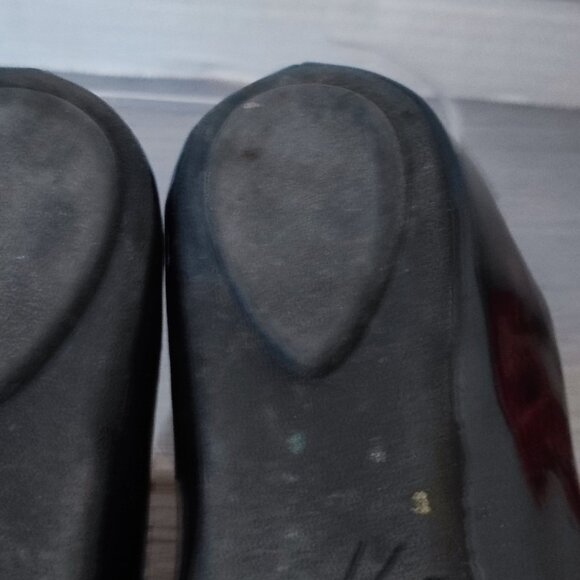 Steve Madden Round Toe Ballet Flats Size 7.5 Glossy Black Dressy Shoes - Picture 10 of 10